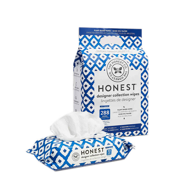 Toallitas para bebés de algodón natural y fibra de bambú biodegradable para pieles sensibles