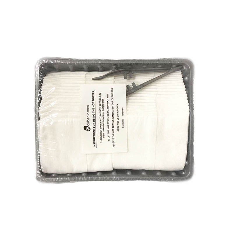 Toallas de secado de bandeja especiales de aerolínea no tejidas Spunlace de algodón puro espesado